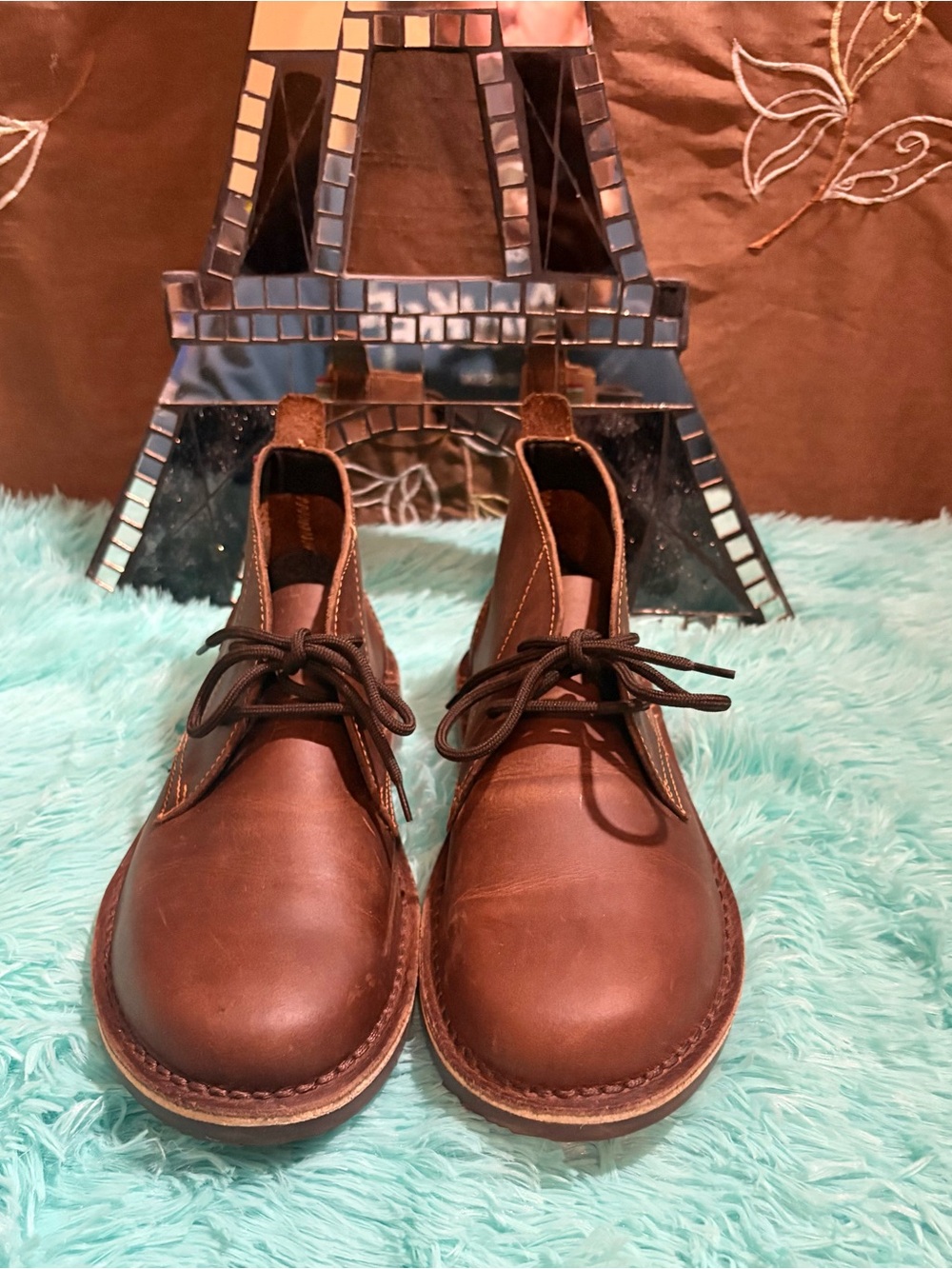 Veldskoen Leather Chukka Boots Brown Sole Woman’s 8 / Men’s 6
